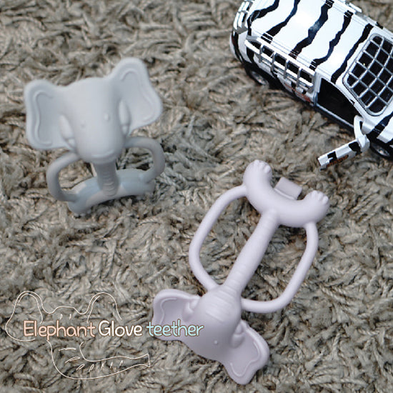 Mamas Tem Elephant Glove Teether and Case