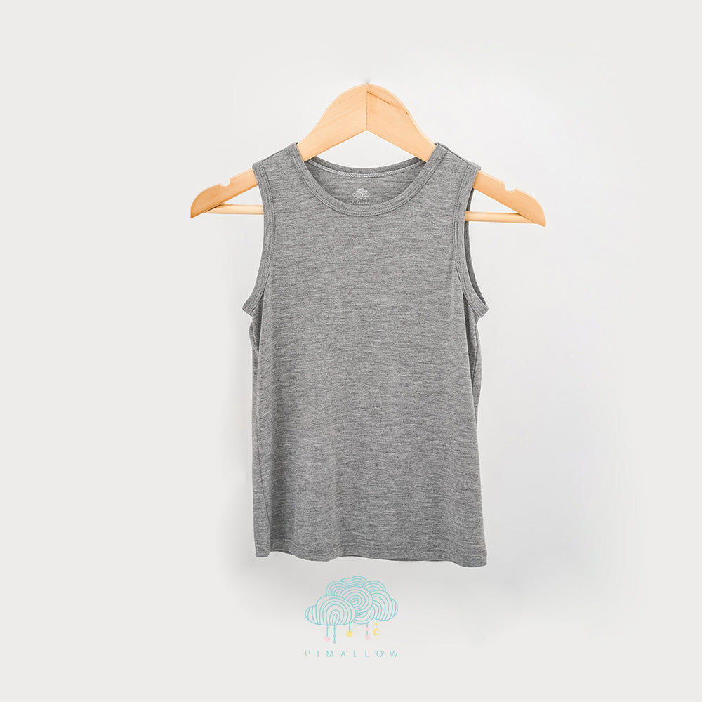 Pimallow Kids Sleeveless Shirt - Grey