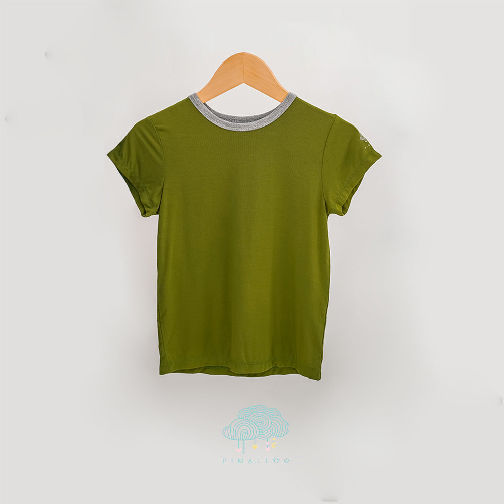 Pimallow Kids T-Shirt - Olive